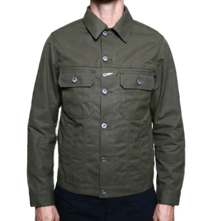 Rogue TerritoryCruiser Jacket Dry Wax Canvas OliveJackenBritish Parts Luzern