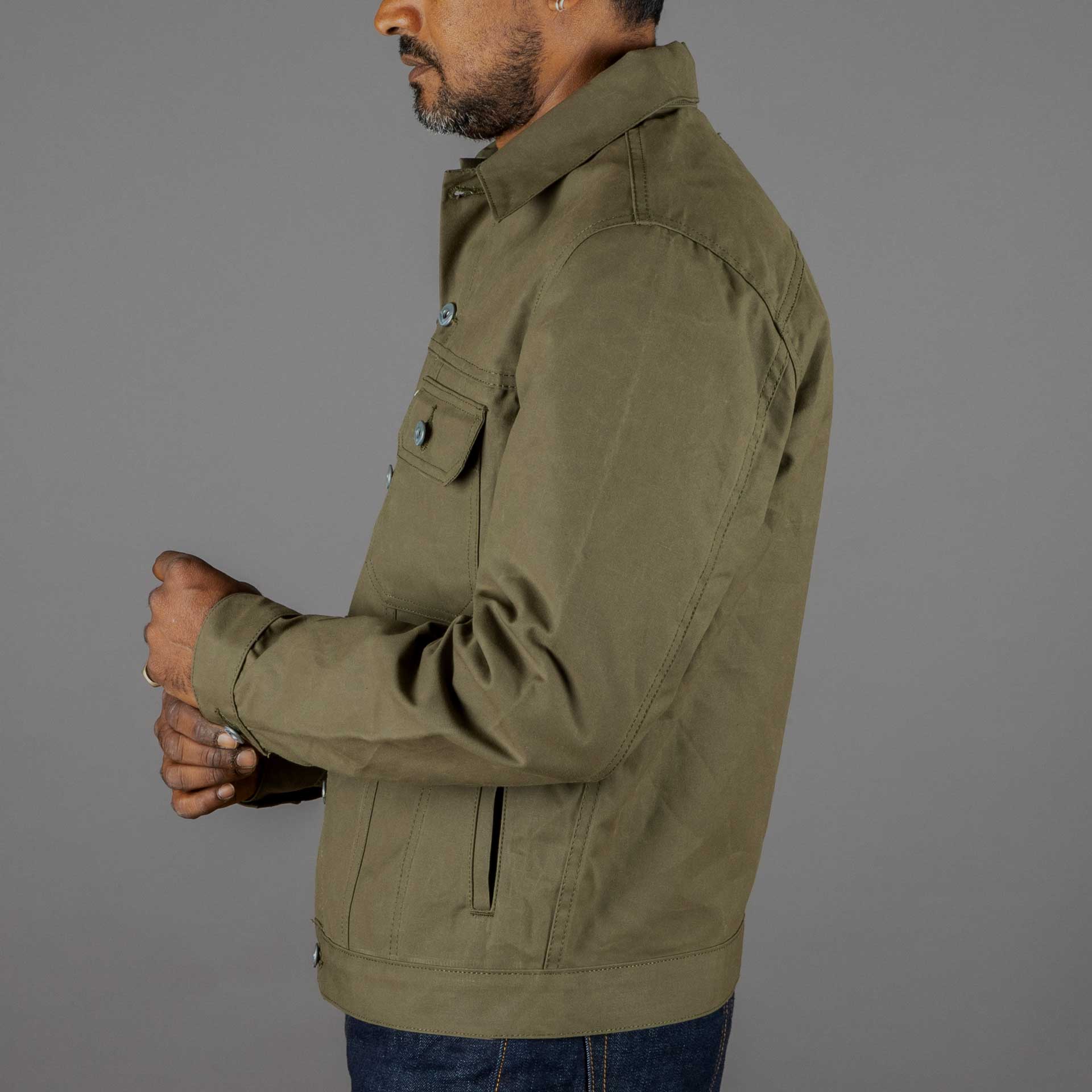 Rogue TerritoryCruiser Jacket Dry Wax Canvas OliveJackenBritish Parts Luzern