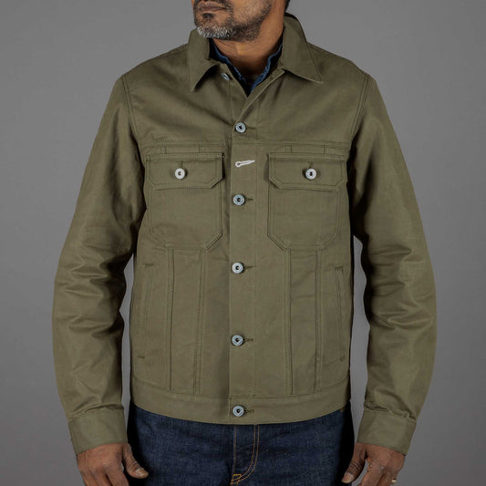 Rogue TerritoryCruiser Jacket Dry Wax Canvas OliveJackenBritish Parts Luzern