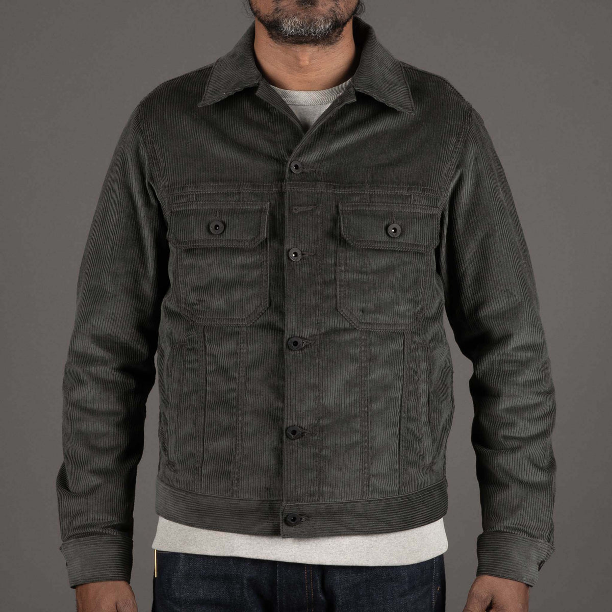 Rogue TerritoryCruiser Jacket Grey CordJackenBritish Parts Luzern