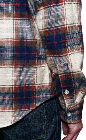 Rogue TerritoryOxford Shirt Khaki Slub PlaidHemdBritish Parts Luzern