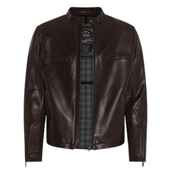 Commander Leather Jacket Brown