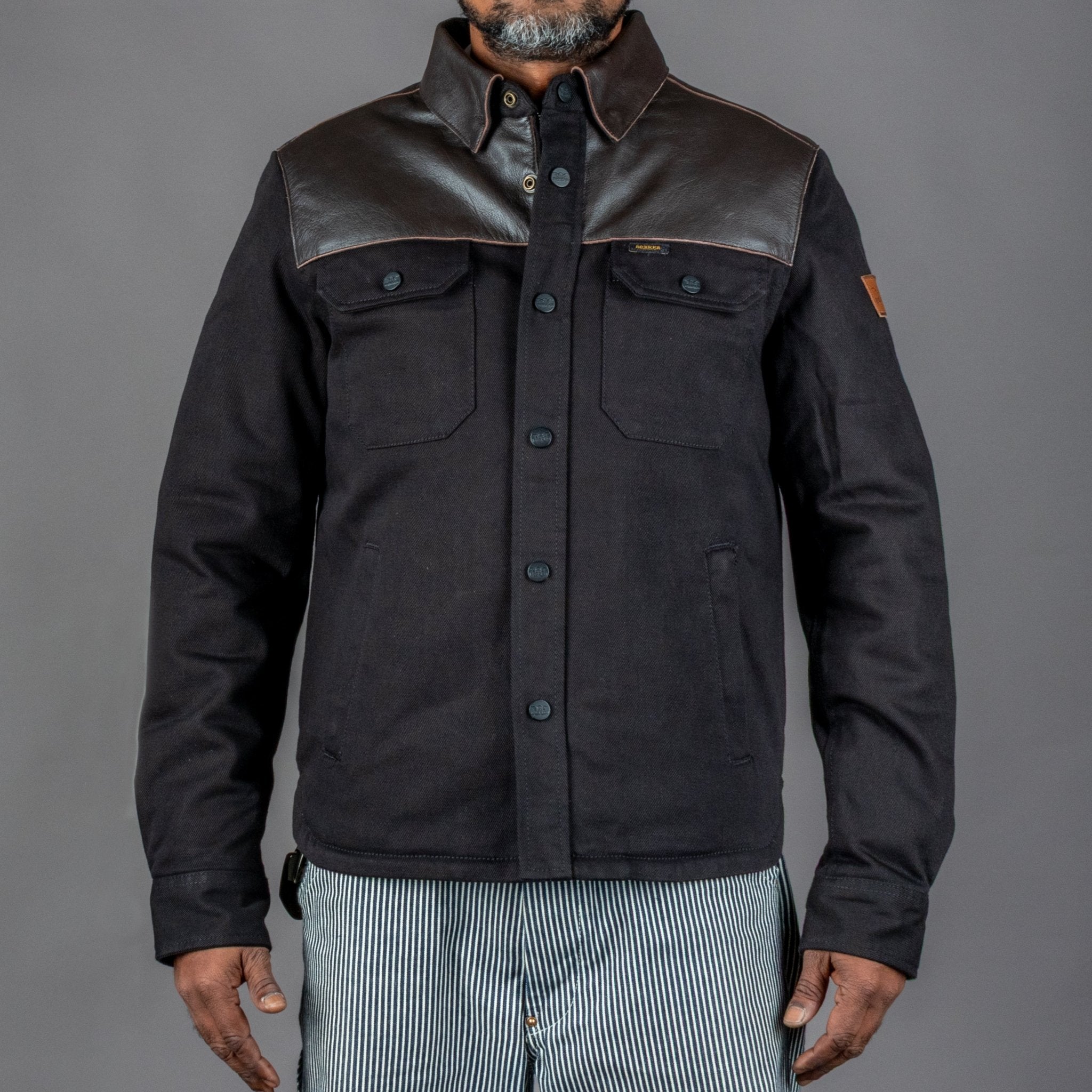 RokkerBozeman Rider Shirt BlackMotorradjackeBritish Parts Luzern