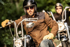 RokkerBozeman Rider Shirt BrownMotorradjackeBritish Parts Luzern