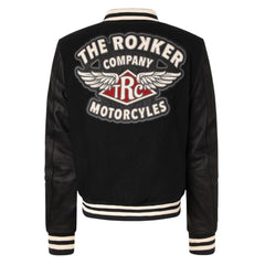 RokkerCollege Jacket Black / White MotorradjackeMotorradjackeBritish Parts Luzern