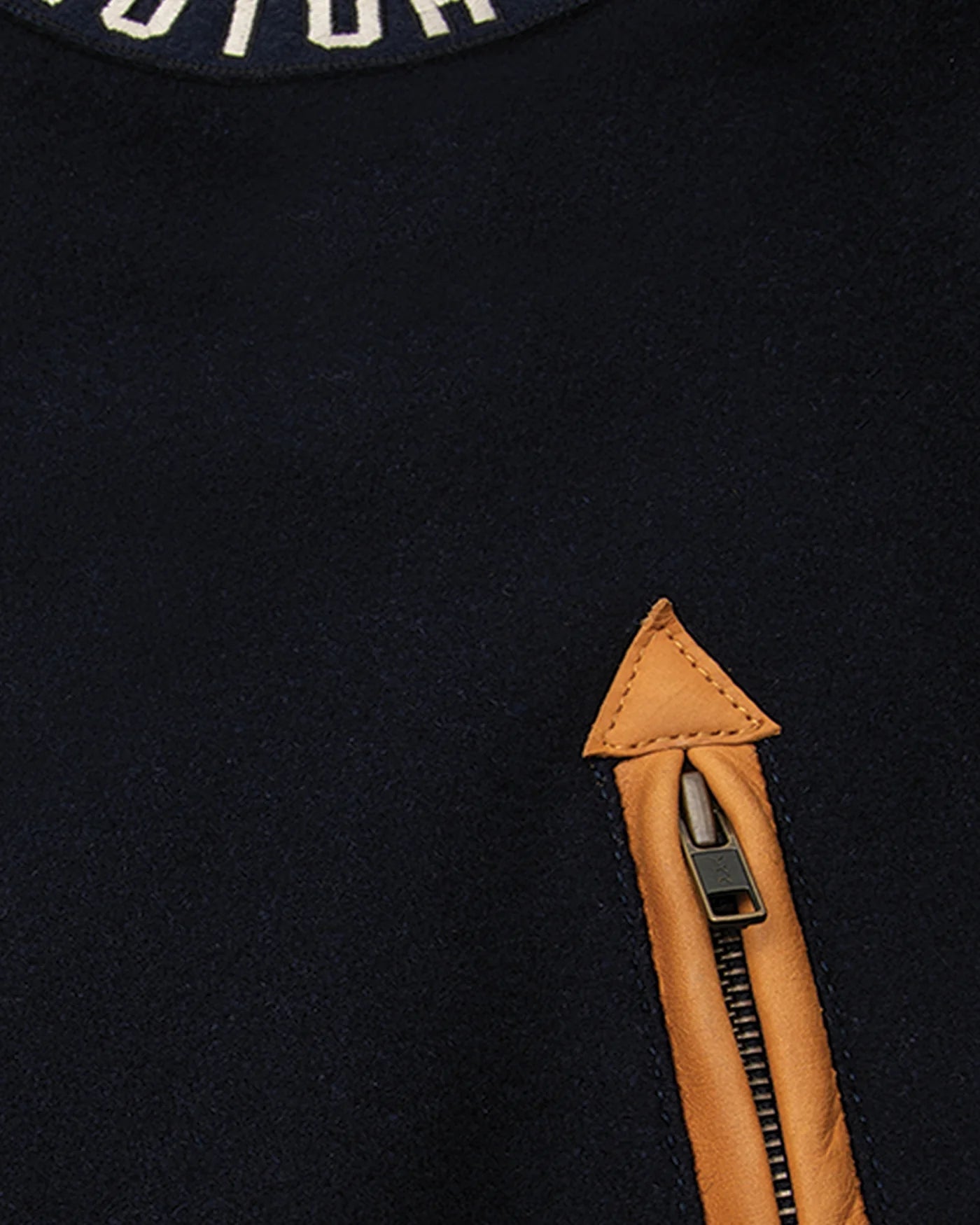 RokkerCollege Jacket Navy / Brown MotorradjackeMotorradjackeBritish Parts Luzern