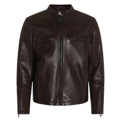 RokkerCommander Leather Jacket BrownMotorradjackeBritish Parts Luzern