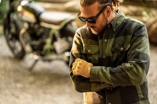 RokkerDakota Rider Shirt OliveMotorradjackeBritish Parts Luzern