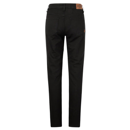 RokkerPearl Women's Motorcycle Jeans Black Motorcycle Pants British Parts Lucerne