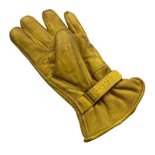 RokkerRide Hard Motorradhandschuhe Natural YellowHandschuheBritish Parts Luzern