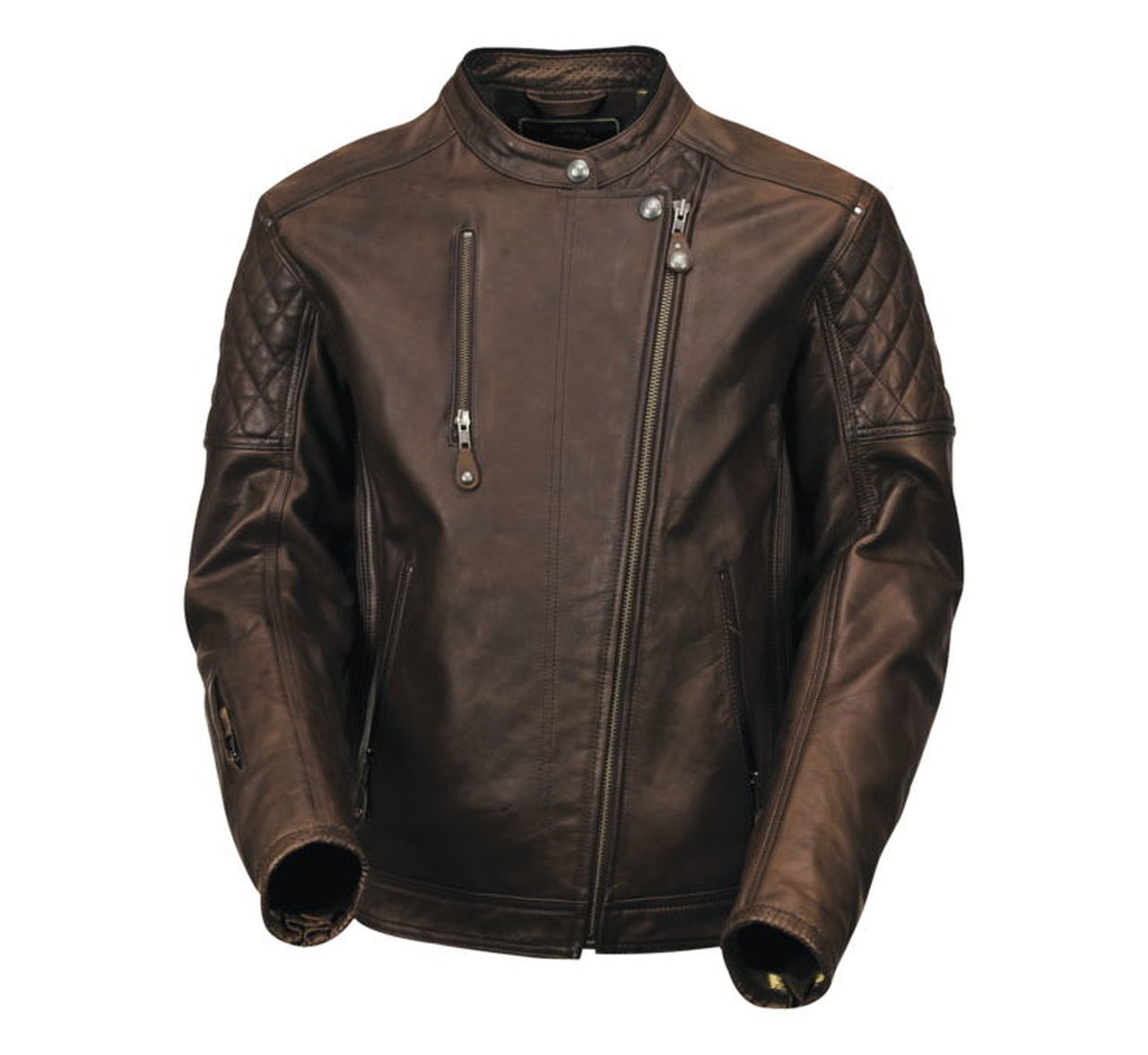 Roland Sands DesignClash CE Motorradlederjacke in TobaccoMotorradjackeBritish Parts Luzern