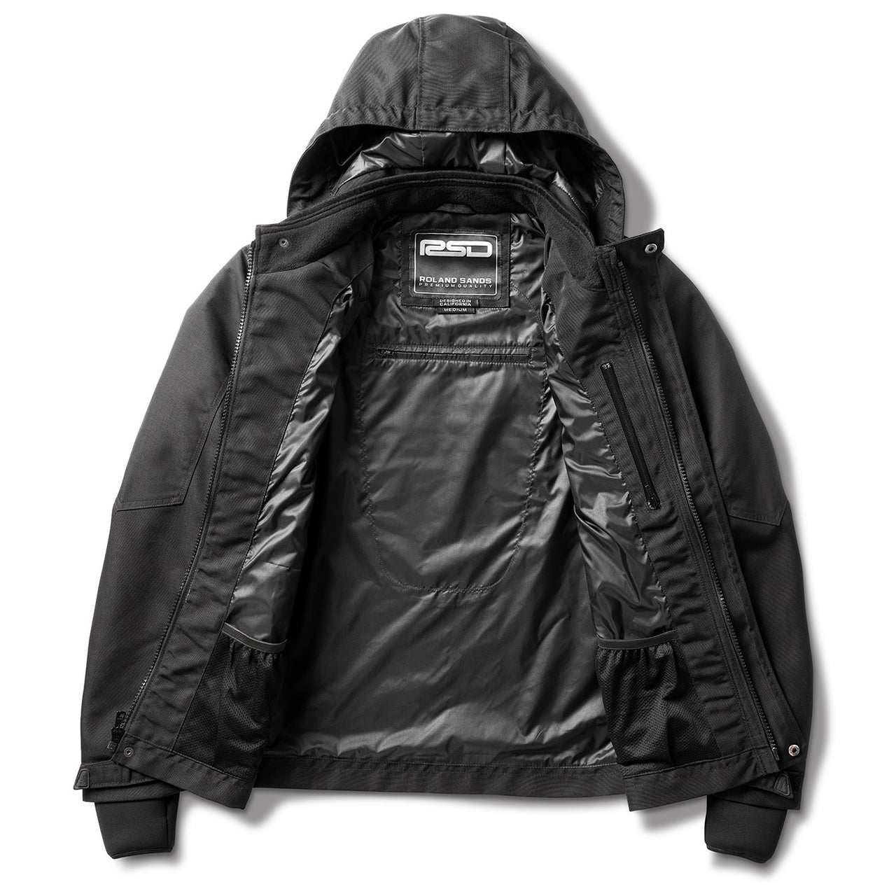 Roland Sands DesignRidgeline Motorrad Regenjacke schwarzMotorradjackeBritish Parts Luzern