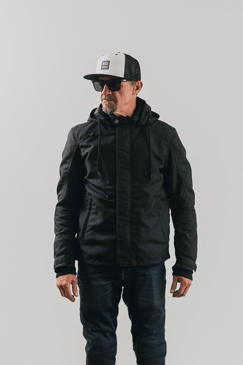 Roland Sands DesignRidgeline Motorrad Regenjacke schwarzMotorradjackeBritish Parts Luzern