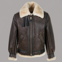 Schott NYCB - 3 Bomber Lederjacke braunLederjackeBritish Parts Luzern