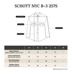Veste aviateur Schott NYCB-3 en cuir marron - Veste en cuir - British Parts Lucerne