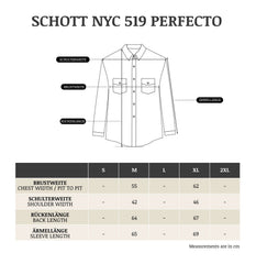 Schott NYCModel 519 Perfecto motorcycle leather jacketJacketsBritish Parts Lucerne