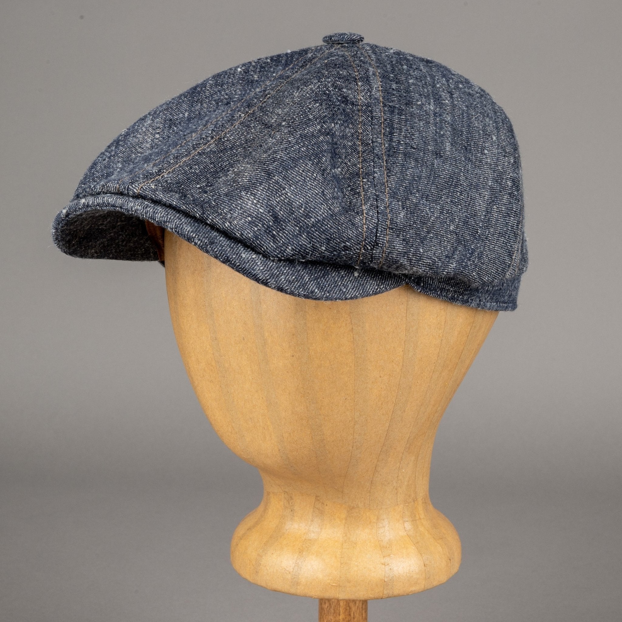 Stetson6 - Panel Schiebermütze Leinen / Seide blauMützeBritish Parts Luzern