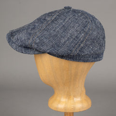 Stetson6 - Panel Schiebermütze Leinen / Seide blauMützeBritish Parts Luzern