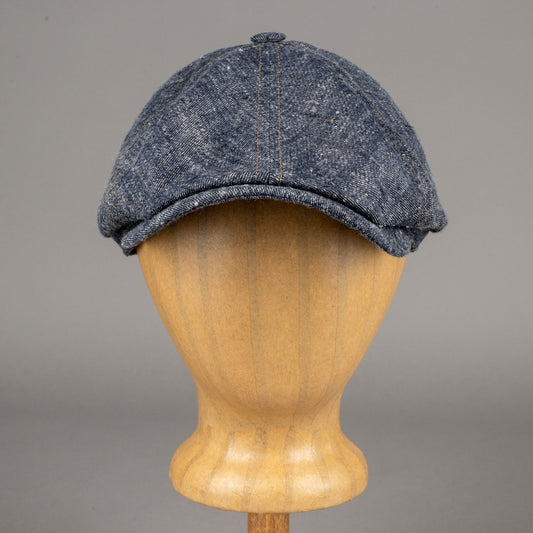 Stetson6 - Panel Schiebermütze Leinen / Seide blauMützeBritish Parts Luzern