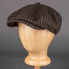 Stetson8 - Panel Schiebermütze aus Wolle - braun/beige StreifenMützeBritish Parts Luzern