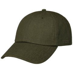 StetsonBaseball Cap Cotton / Linen Waxed OliveTrucker CapBritish Parts Luzern