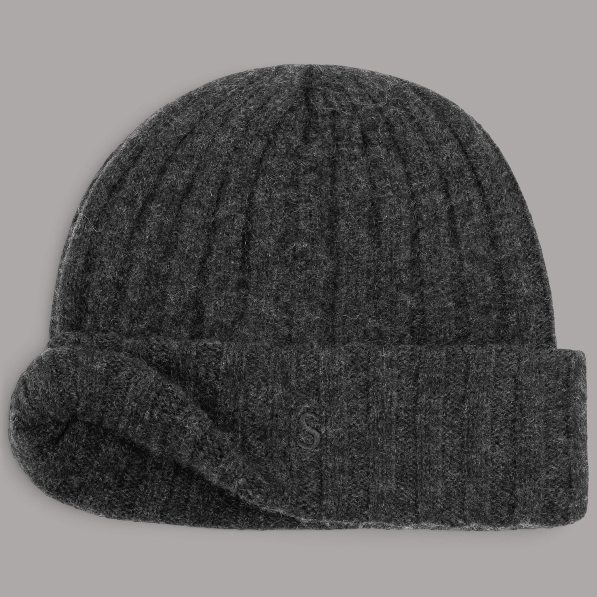 Stetson Cashmere Beanie in Anthracite Melange, British Parts Lucerne