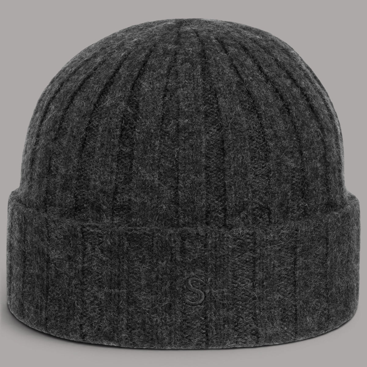 Stetson Cashmere Beanie in Anthracite Melange, British Parts Lucerne