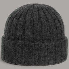 Stetson Cashmere Beanie in Anthracite Melange, British Parts Lucerne