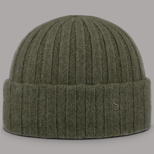 Stetson Cashmere Beanie in Moss Green, British Parts Lucerne