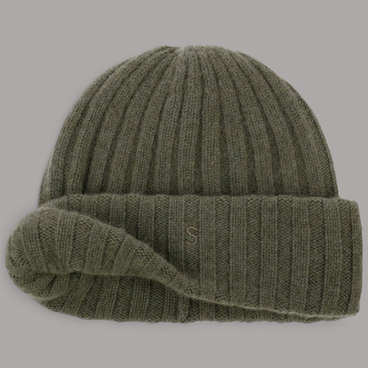 Stetson Cashmere Beanie in Moss Green, British Parts Lucerne