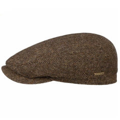 StetsonDriver Cap Schurwolle Herringbone braun - melangeMützeBritish Parts Luzern