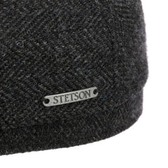 StetsonDriver Herringbone Schiebermütze aus Schurwolle dunkelgrauMützeBritish Parts Luzern