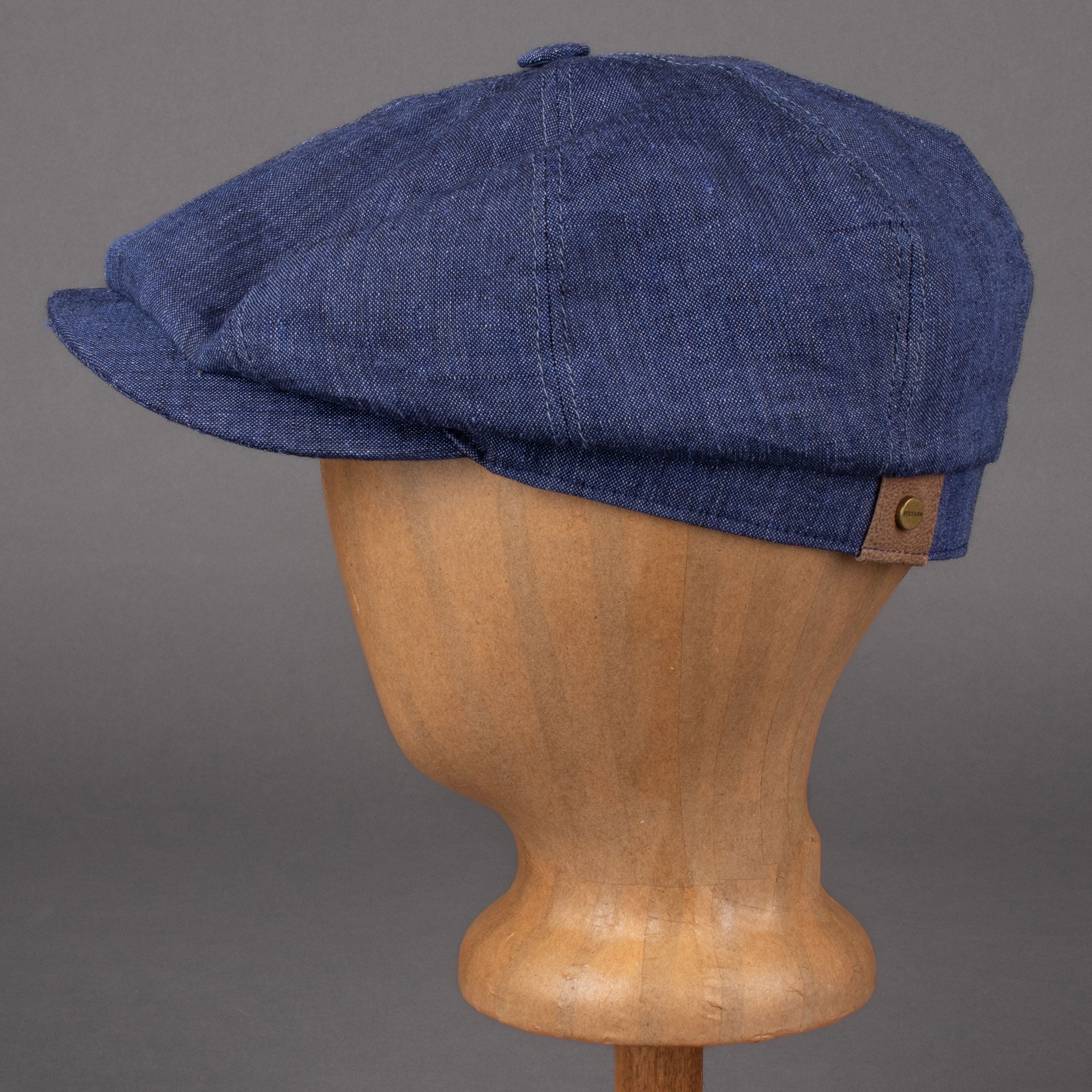 StetsonHatteras Leinen Schiebermütze blauMützeBritish Parts Luzern