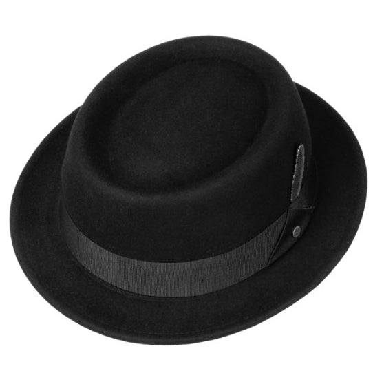 StetsonPork Pie Woolfelt schwarz mit FederHutBritish Parts Luzern