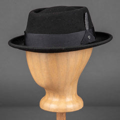 StetsonPork Pie Woolfelt schwarz mit FederHutBritish Parts Luzern