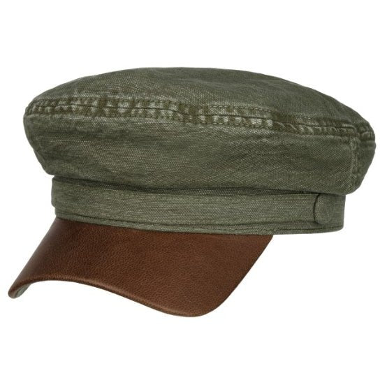 StetsonRider Peabody Cap aus Baumwolle/Leinen in olivMützeBritish Parts Luzern