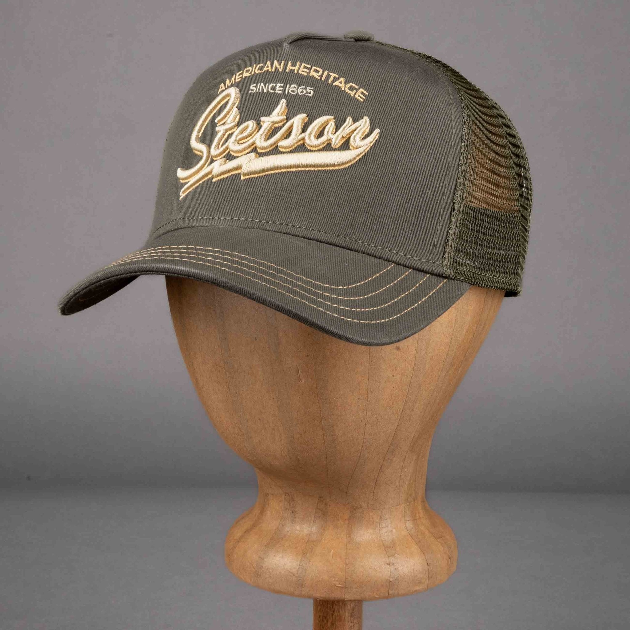 StetsonTrucker Cap American Heritage Classic olivTrucker CapBritish Parts Luzern