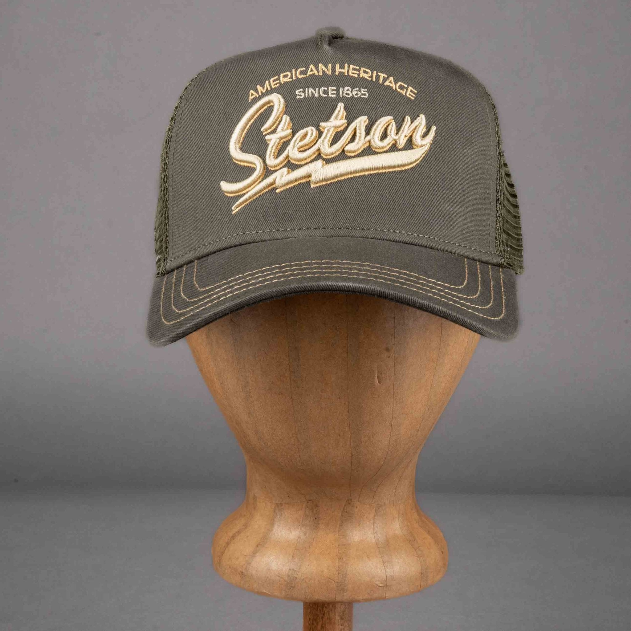 StetsonTrucker Cap American Heritage Classic olivTrucker CapBritish Parts Luzern