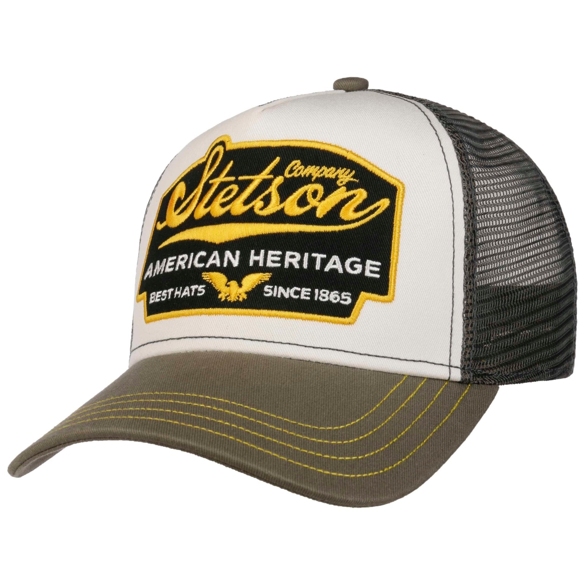 StetsonTrucker Cap American Heritage Olive WhiteTrucker CapBritish Parts Luzern
