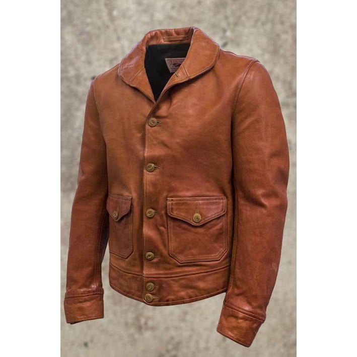 Thedi LeathersMTC - 127913 Büffellederjacke CognacJackenBritish Parts Luzern