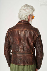 Thedi LeathersMTC - 1279720 Pferdelederjacke BrownJackenBritish Parts Luzern