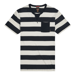 Triumph MotorcyclesBratt Striped T-Shirt in Bone / BlackT-ShirtBritish Parts Luzern