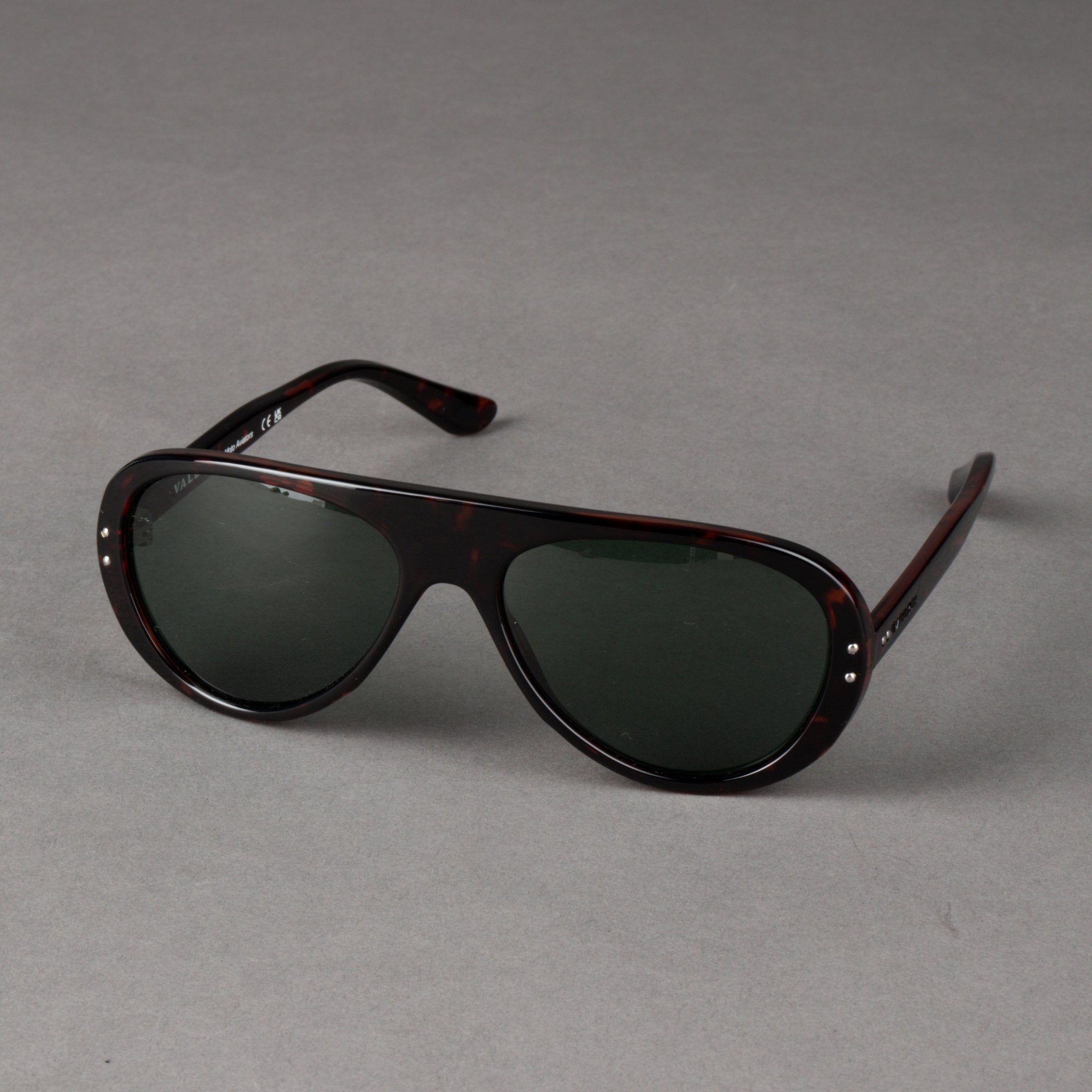 Vallon Royal Enfield Classic Edition Sunglasses - Dark Tortoise - Green Sunglasses British Parts Lucerne