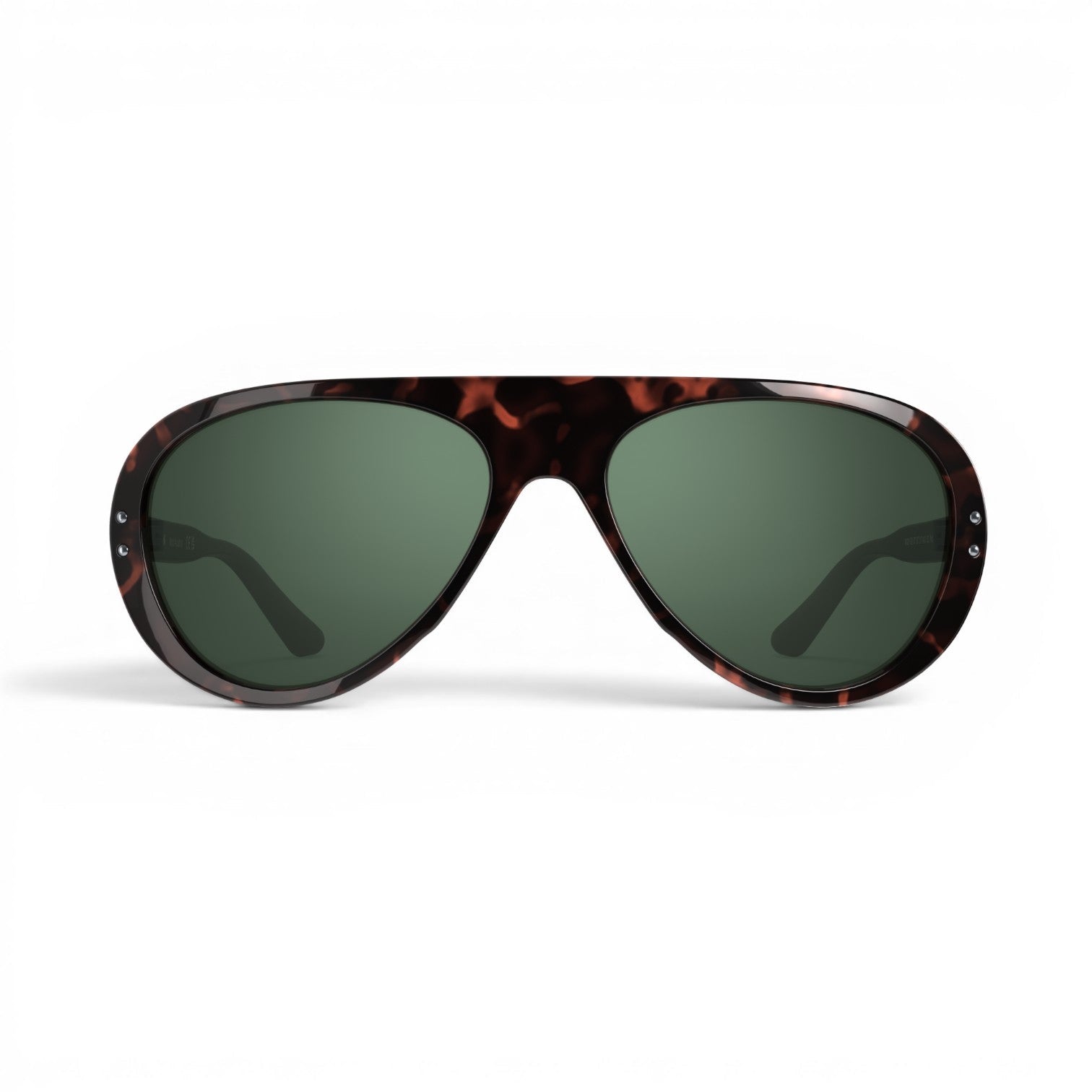 Vallon Royal Enfield Classic Edition Sunglasses - Dark Tortoise - Green Sunglasses British Parts Lucerne