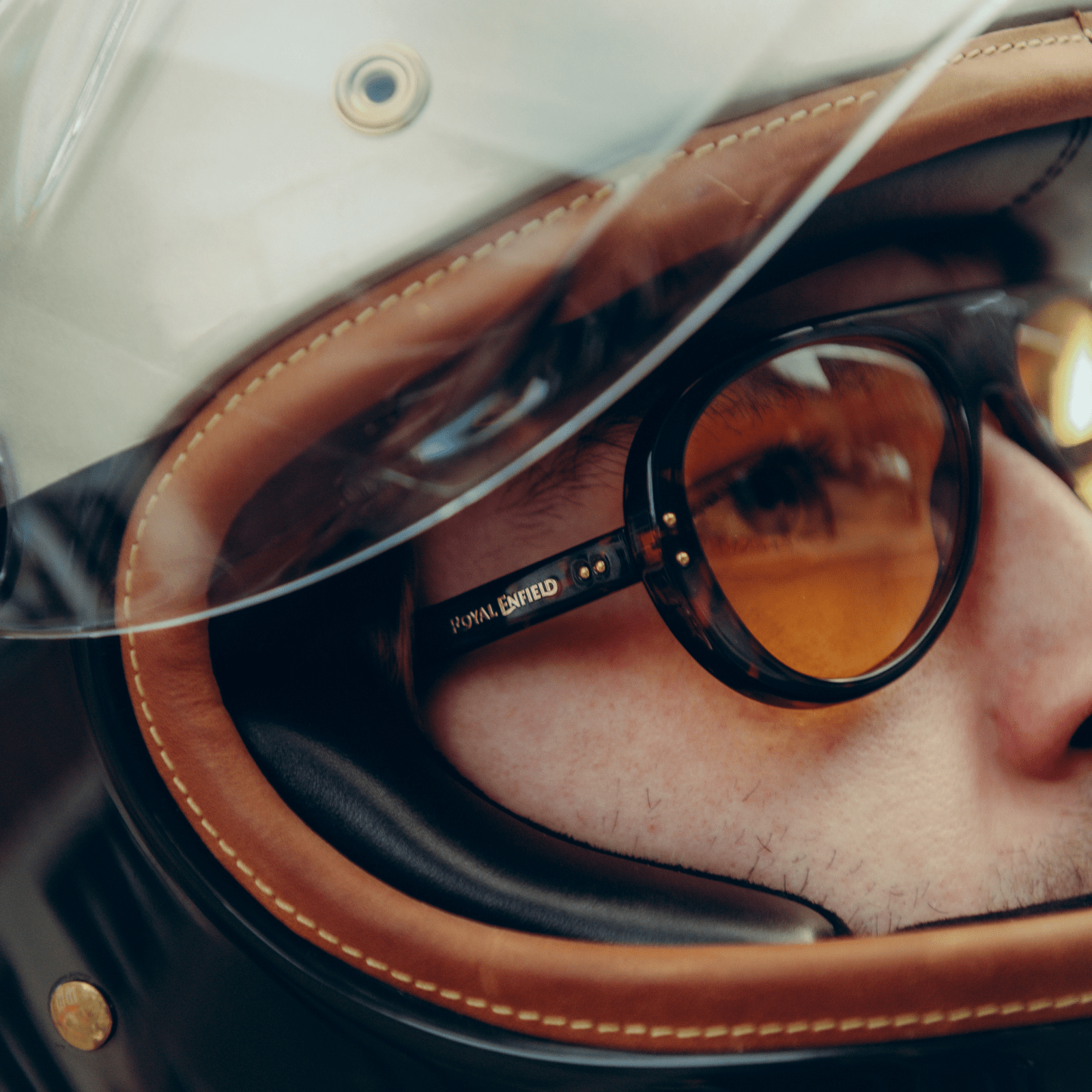 Vallon Royal Enfield Classic Edition Sunglasses - Dark Tortoise - Yellow Sunglasses British Parts Lucerne