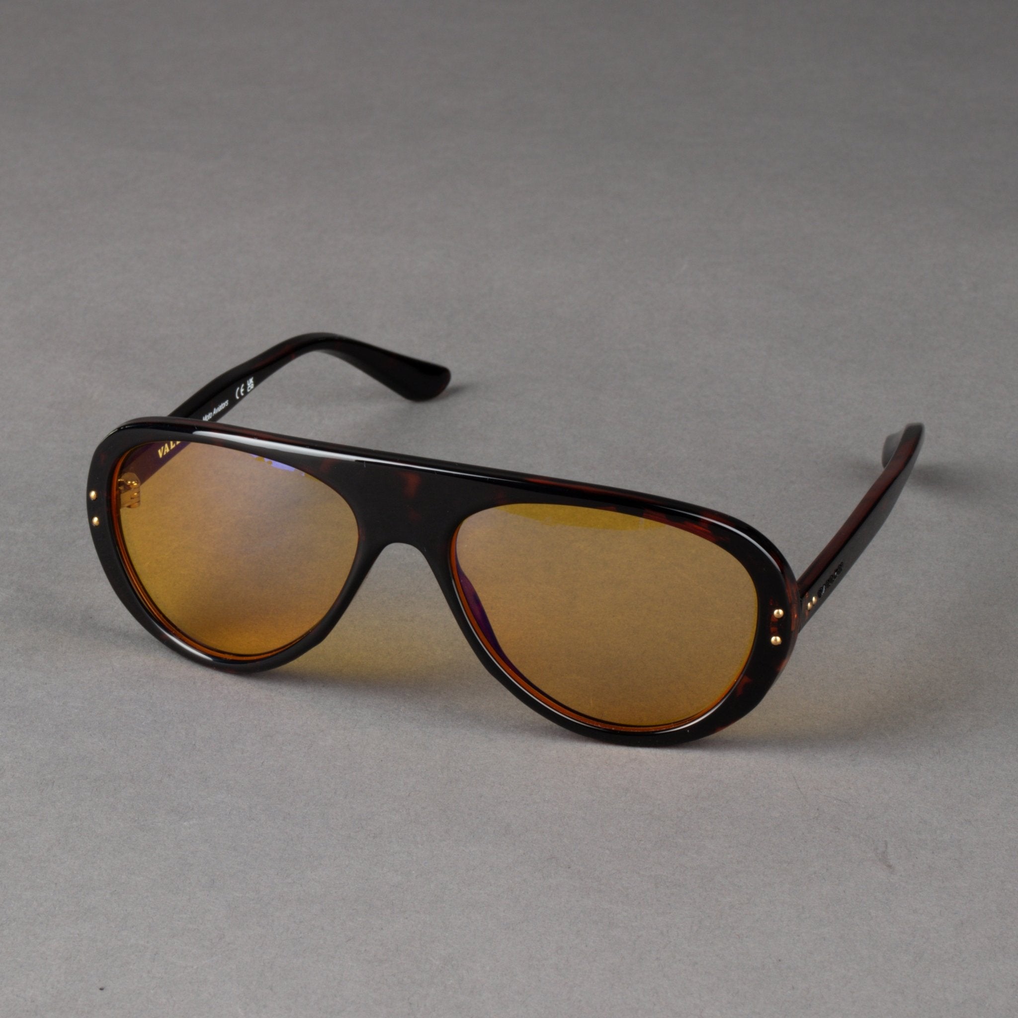 Vallon Royal Enfield Classic Edition Sunglasses - Dark Tortoise - Yellow Sunglasses British Parts Lucerne