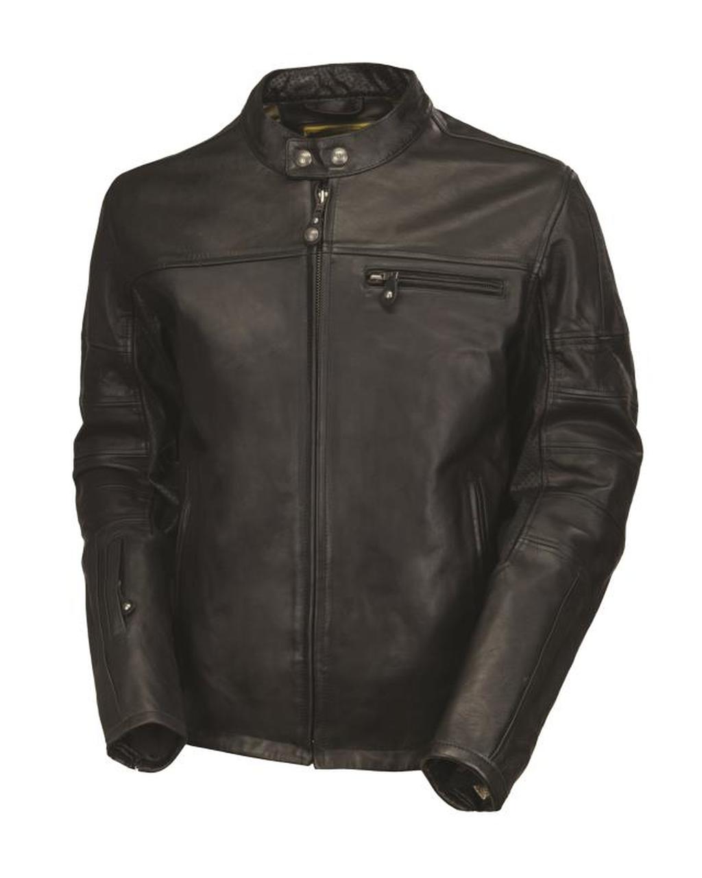 Ronin CE motorcycle leather jacket black