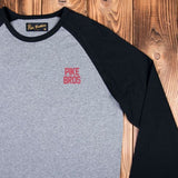 1968 Baseball Shirt LS black melange