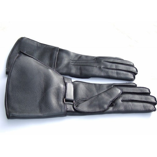 Elk leather gloves - black