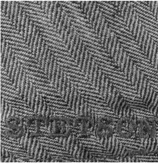 Ivy Cap linen in gray herringbone pattern